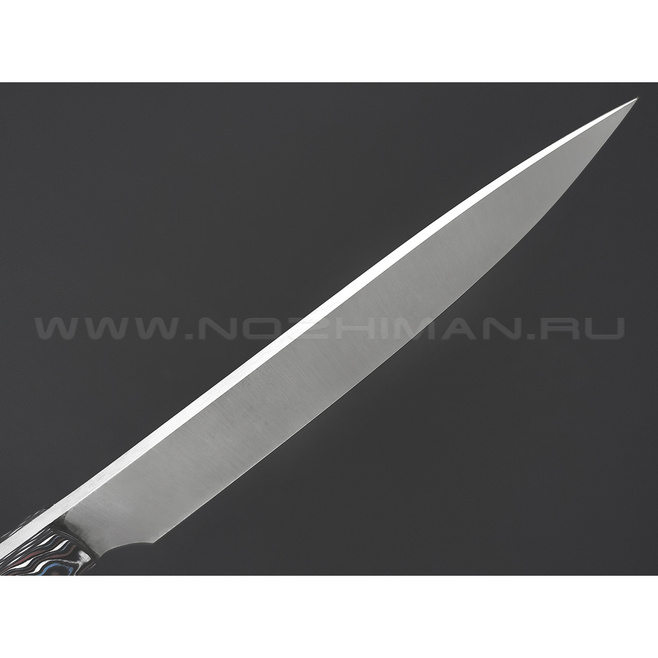 Бурлакс кухонный нож BX0173 сталь M390, рукоять Карбон и G10 триколор