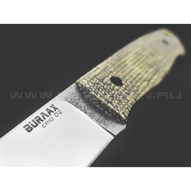 Нож Burlax Loki BX0159 сталь Cryo D2 satin, рукоять micarta neon green