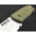 Нож Burlax Fin BX0156 сталь Cryo Aus-8 satin, рукоять G10 od green