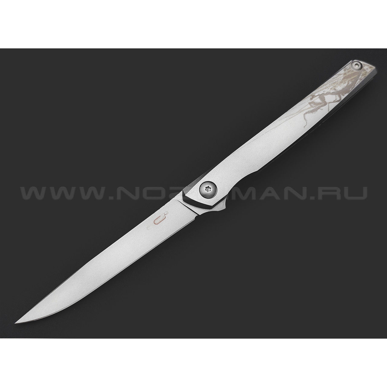 N.C.Custom складной нож Stylus Mantis "Богомол" сталь Aus-10, рукоять сталь
