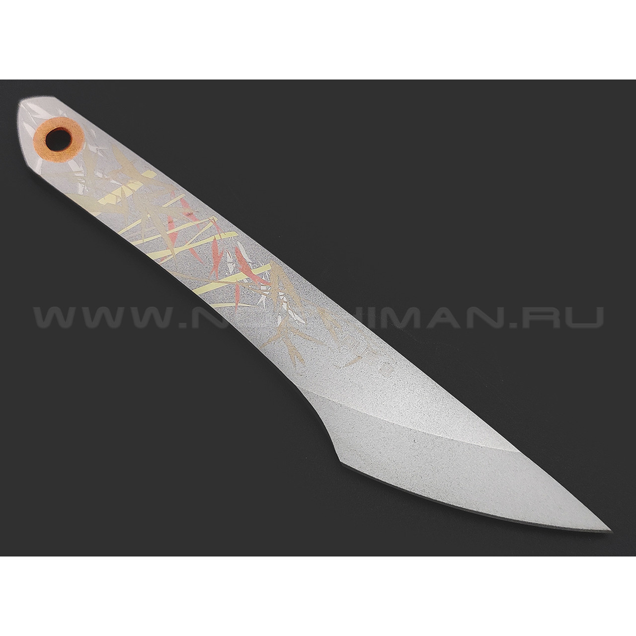 N.C.Custom киридаши KOI - TIGER сталь Aus-8 beadblast, kydex orange