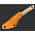 N.C.Custom киридаши KOI - TIGER сталь Aus-8 beadblast, kydex orange