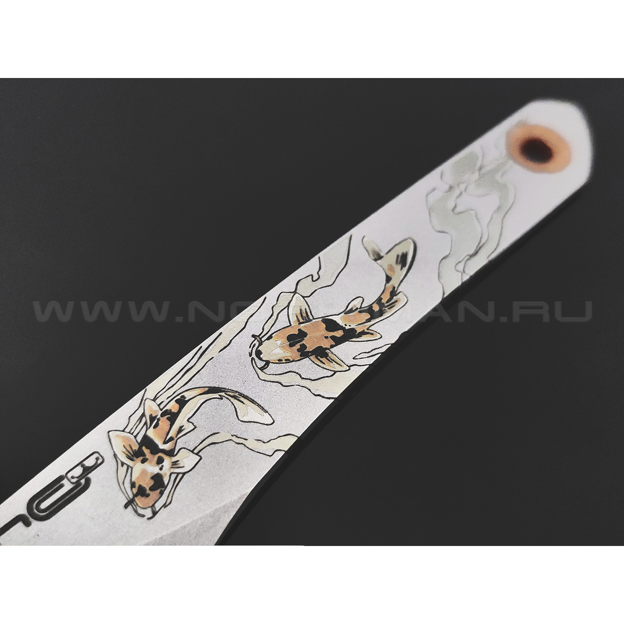 N.C.Custom киридаши KOI сталь Aus-8 Bead Blast