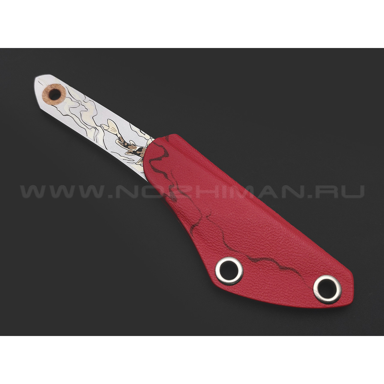 N.C.Custom киридаши KOI сталь Aus-8 Bead Blast