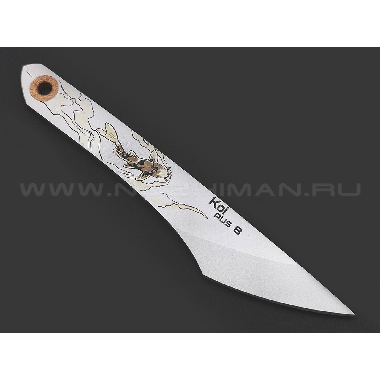 N.C.Custom киридаши KOI сталь Aus-8 Bead Blast