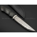 Кузница Васильева нож НЛВ142 ламинат CPM Rex 121, рукоять carbon fiber, никель Кузница Васильева нож НЛВ142 ламинат CPM Rex 121, рукоять carbon fiber, никель