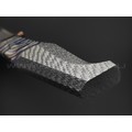 Кузница Васильева нож НЛВ135 ламинат CPM Rex 121, рукоять Silver Twill, мокумэ-ганэ, зуб мамонта