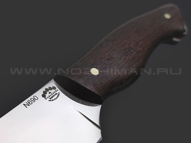 Товарищество Завьялова нож Додичи сталь N690, рукоять Дерево венге