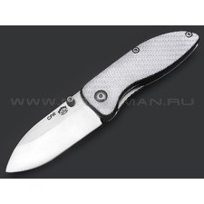 Товарищество Завьялова складной нож Друг сталь CPR стоунвош, рукоять Silver Twill