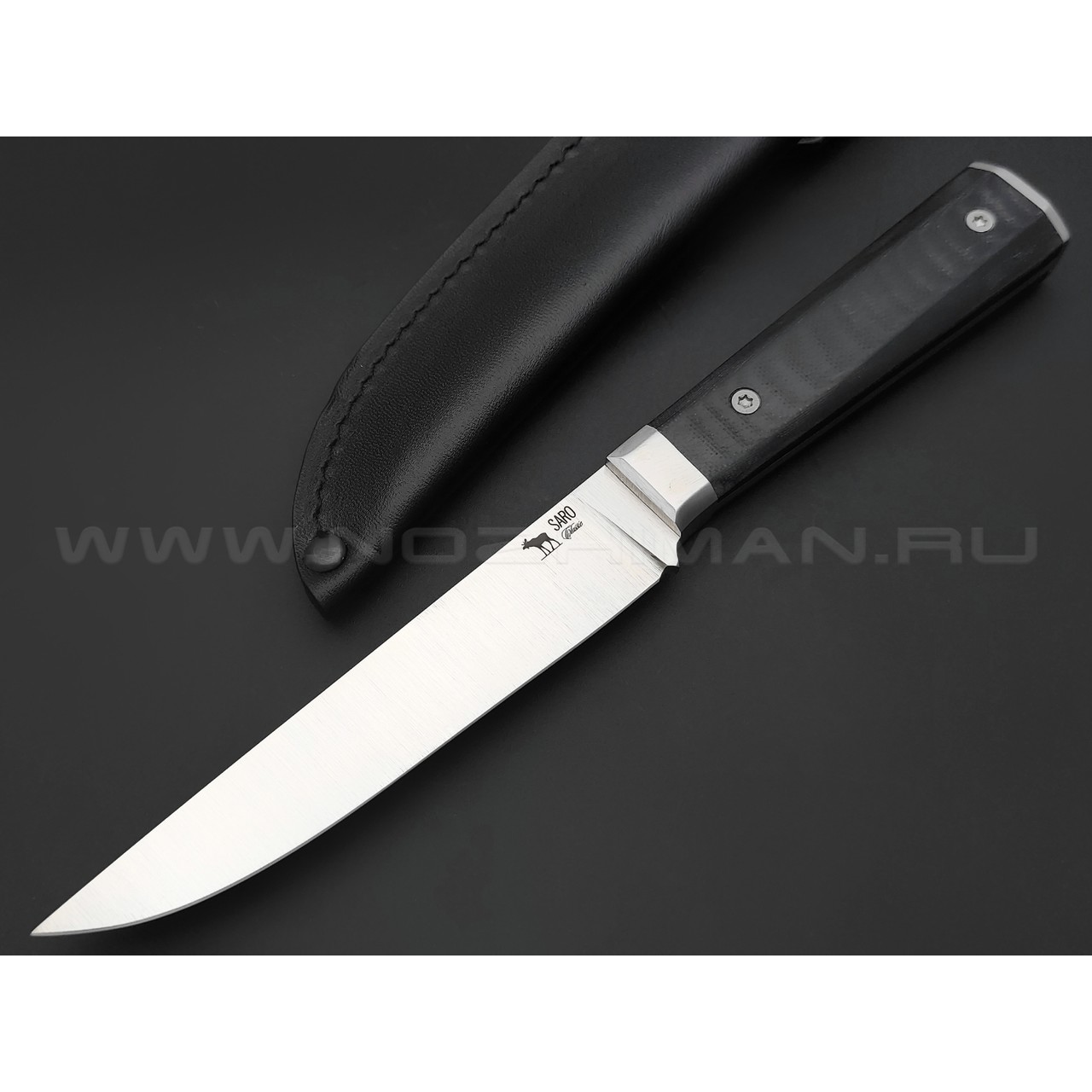 Saro нож Анчар сталь K110, рукоять G10 black
