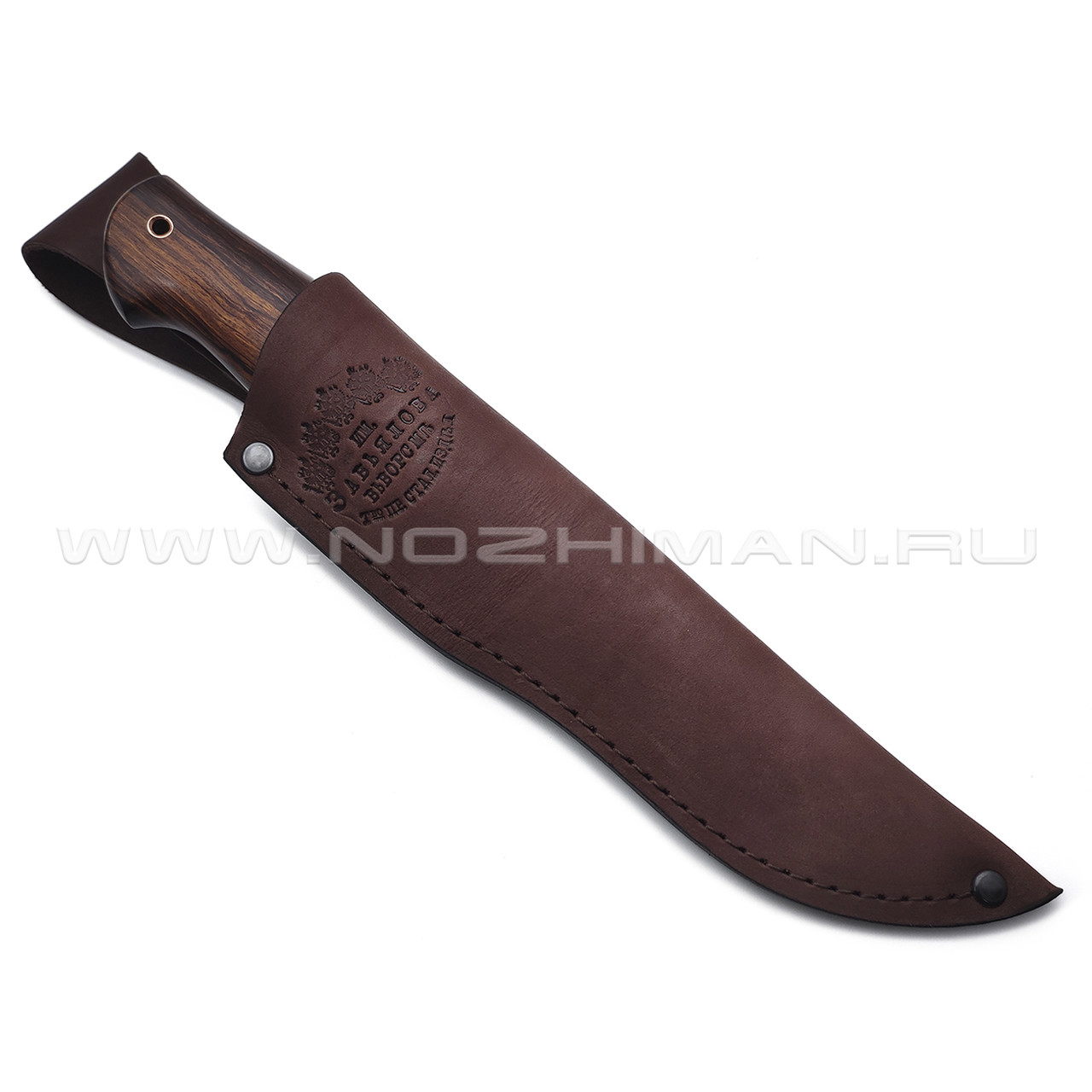 Товарищество Завьялова нож Курган Custom сталь CPR, рукоять Айронвуд, мокумэ-ганэ