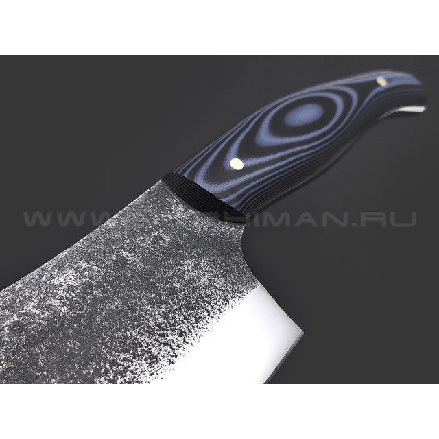Товарищество Завьялова тяпка для кухни, сталь 95Х18, рукоять G10 black & navy