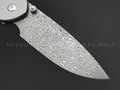 Нож CJRB Pyrite J1925T-DM сталь Damascus, рукоять Titanium TC4