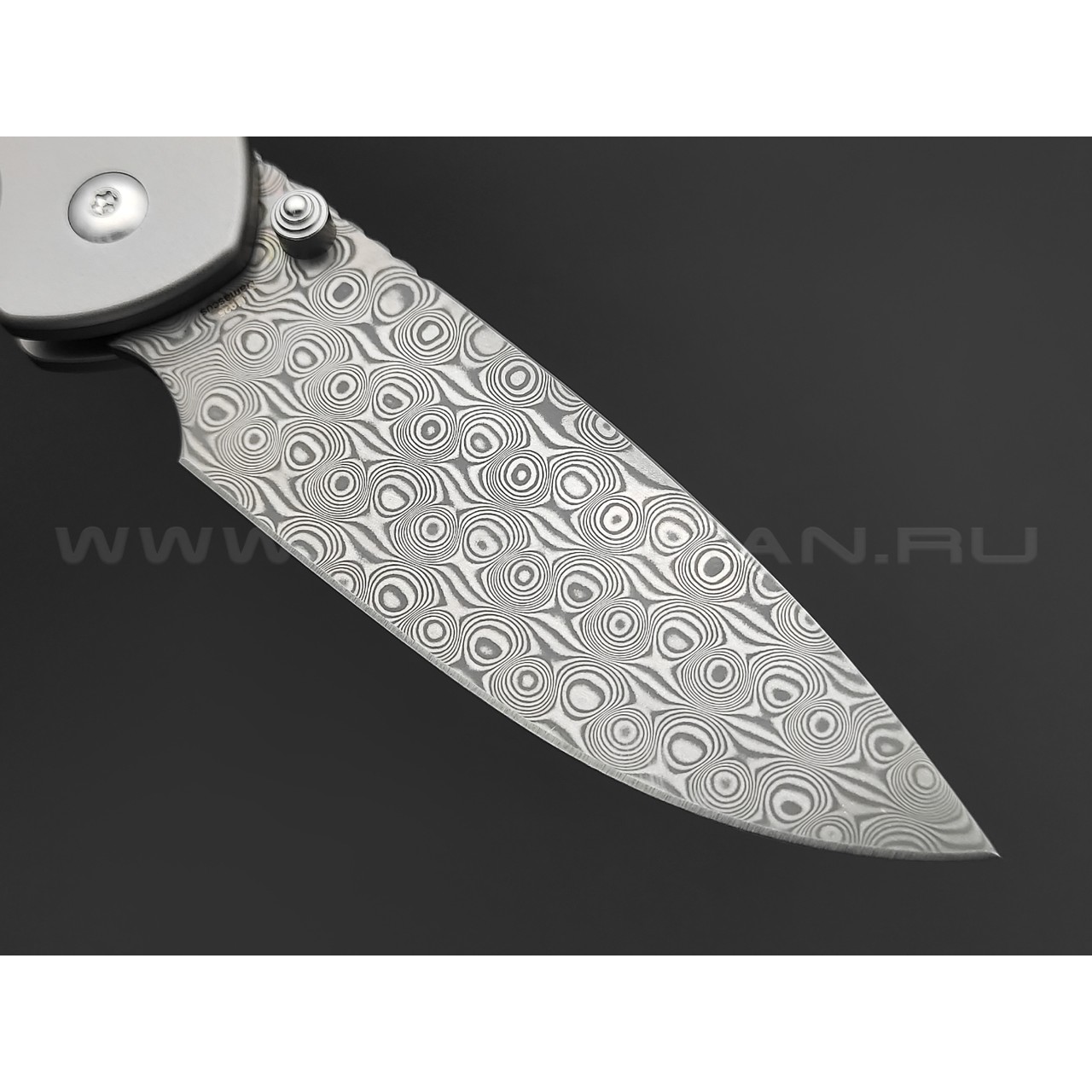 Нож CJRB Pyrite J1925T-DM сталь Damascus, рукоять Titanium TC4