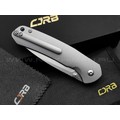 Нож CJRB Pyrite J1925T-GCF сталь CPM S90V, рукоять Titanium TC4, Carbon fiber gold flake