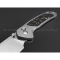 Нож CJRB Pyrite J1925T-GCF сталь CPM S90V, рукоять Titanium TC4, Carbon fiber gold flake