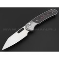 Нож CJRB Pyrite Wharncliffe J1925AT4-PU сталь CPM S90V, рукоять Titanium TC4, Fat Carbon