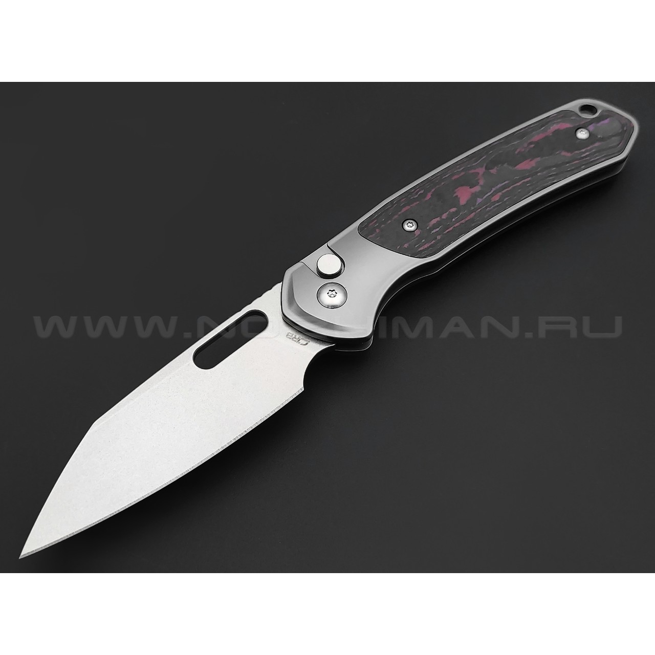 Нож CJRB Pyrite Wharncliffe J1925AT4-PU сталь CPM S90V, рукоять Titanium TC4, Fat Carbon