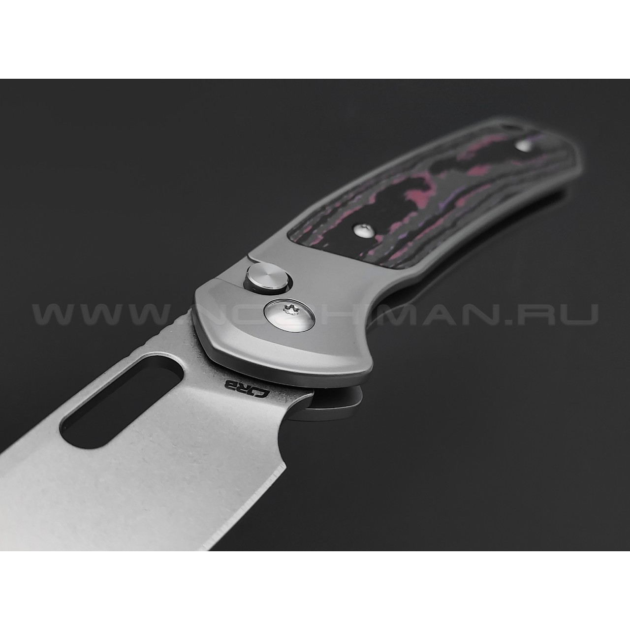 Нож CJRB Pyrite Wharncliffe J1925AT4-PU сталь CPM S90V, рукоять Titanium TC4, Fat Carbon