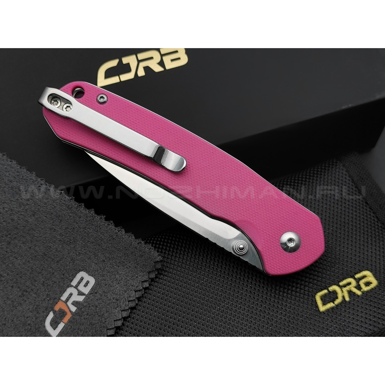 Нож CJRB Pyrite J1925-PNK сталь AR-RPM9, рукоять G10 pink