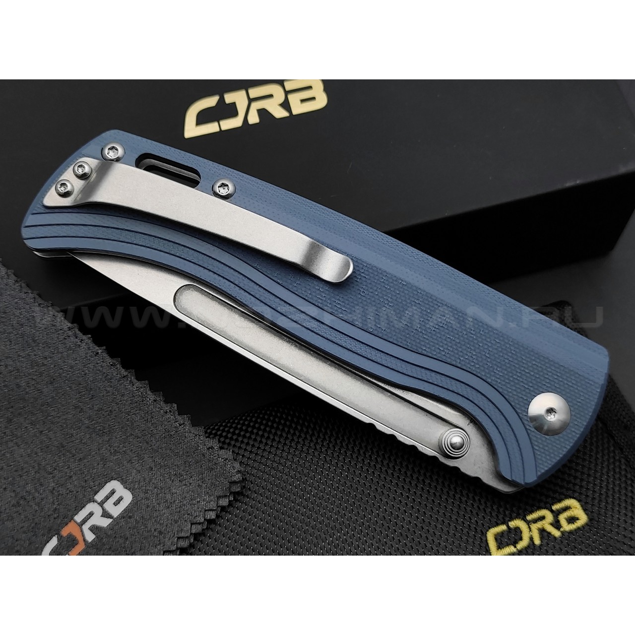 Нож CJRB Resource J1932-GY сталь AR-RPM9 стоунвош, рукоять G10 grey