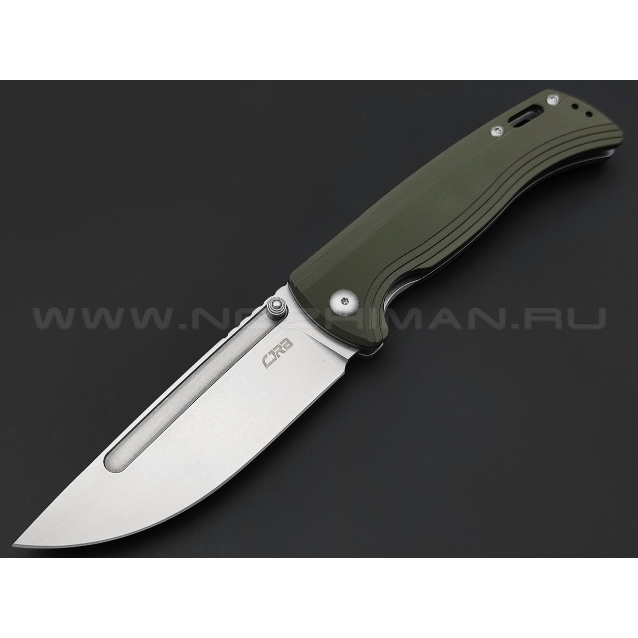 Нож CJRB Resource J1932-GN сталь AR-RPM9 стоунвош, рукоять G10 green