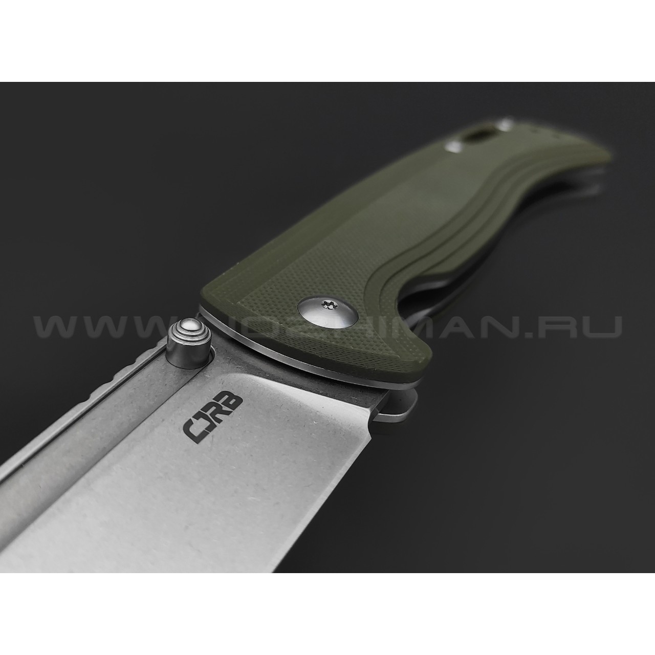 Нож CJRB Resource J1932-GN сталь AR-RPM9 стоунвош, рукоять G10 green