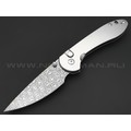 Нож CJRB Feldspar J1912BD-ST сталь Damascus, рукоять Stainless steel Нож CJRB Feldspar J1912BD-ST сталь Damascus, рукоять Stainless steel