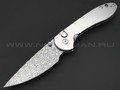 Нож CJRB Feldspar J1912BD-ST сталь Damascus, рукоять Stainless steel