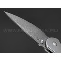 Нож CJRB Feldspar J1912BD-ST сталь Damascus, рукоять Stainless steel Нож CJRB Feldspar J1912BD-ST сталь Damascus, рукоять Stainless steel