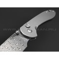 Нож CJRB Feldspar J1912BD-ST сталь Damascus, рукоять Stainless steel Нож CJRB Feldspar J1912BD-ST сталь Damascus, рукоять Stainless steel