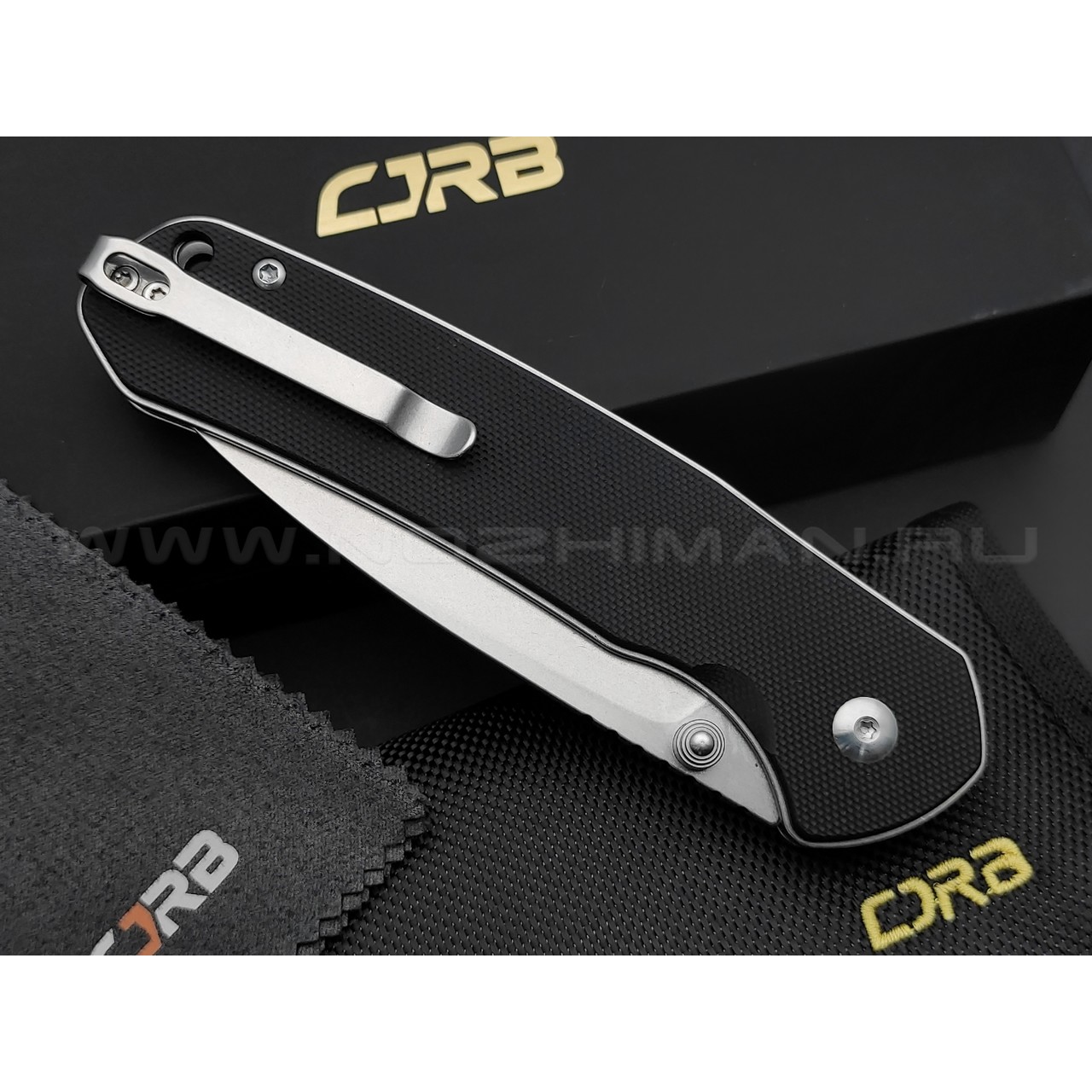 Нож CJRB Pyrite Large J1925L-BK сталь AR-RPM9, рукоять G10 black