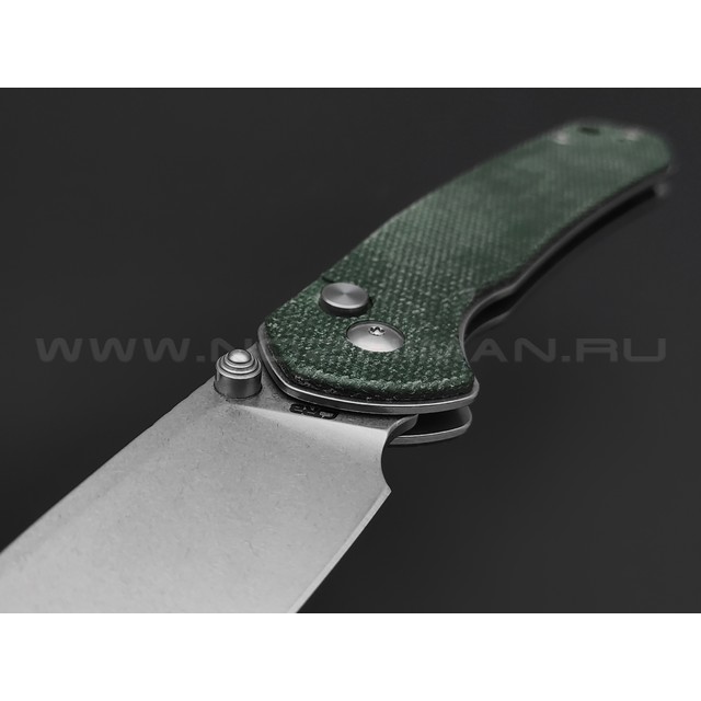 Нож CJRB Pyrite Large J1925L-ODG сталь AR-RPM9, рукоять Micarta green
