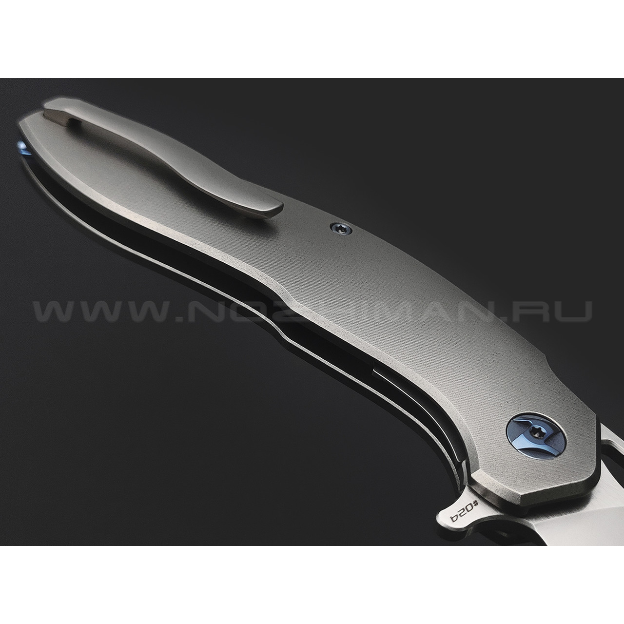Knife Tech нож Barracuda Limited Edition сталь M390, рукоять Titanium TC4 grey