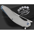 Knife Tech нож Barracuda Limited Edition сталь M390, рукоять Titanium TC4 grey