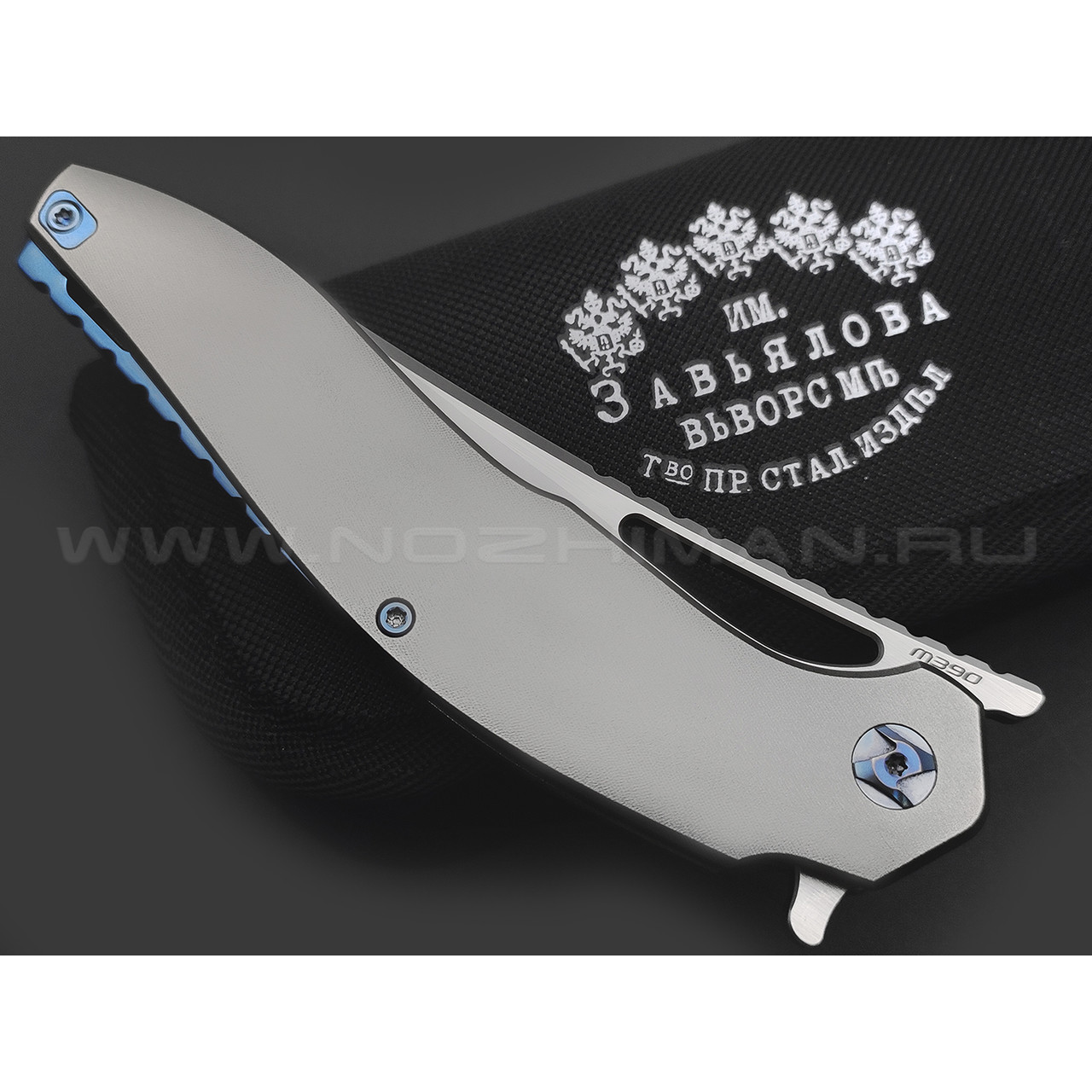 Knife Tech нож Barracuda Limited Edition сталь M390, рукоять Titanium TC4 grey