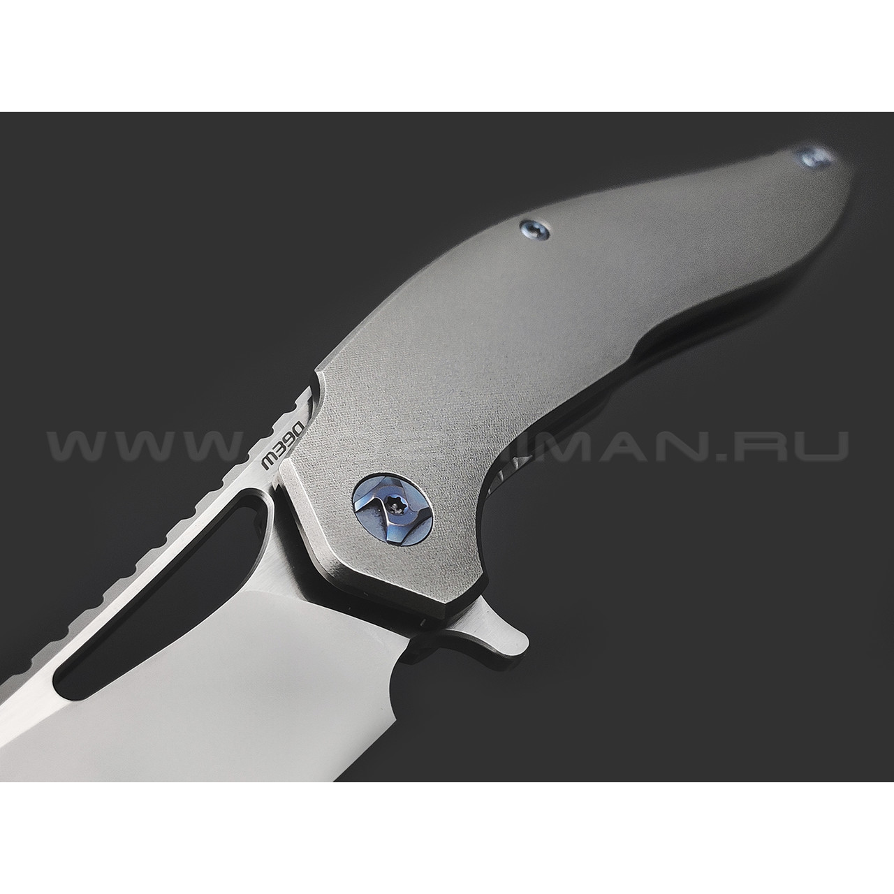 Knife Tech нож Barracuda Limited Edition сталь M390, рукоять Titanium TC4 grey