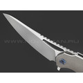 Knife Tech нож Barracuda Limited Edition сталь M390, рукоять Titanium TC4 grey