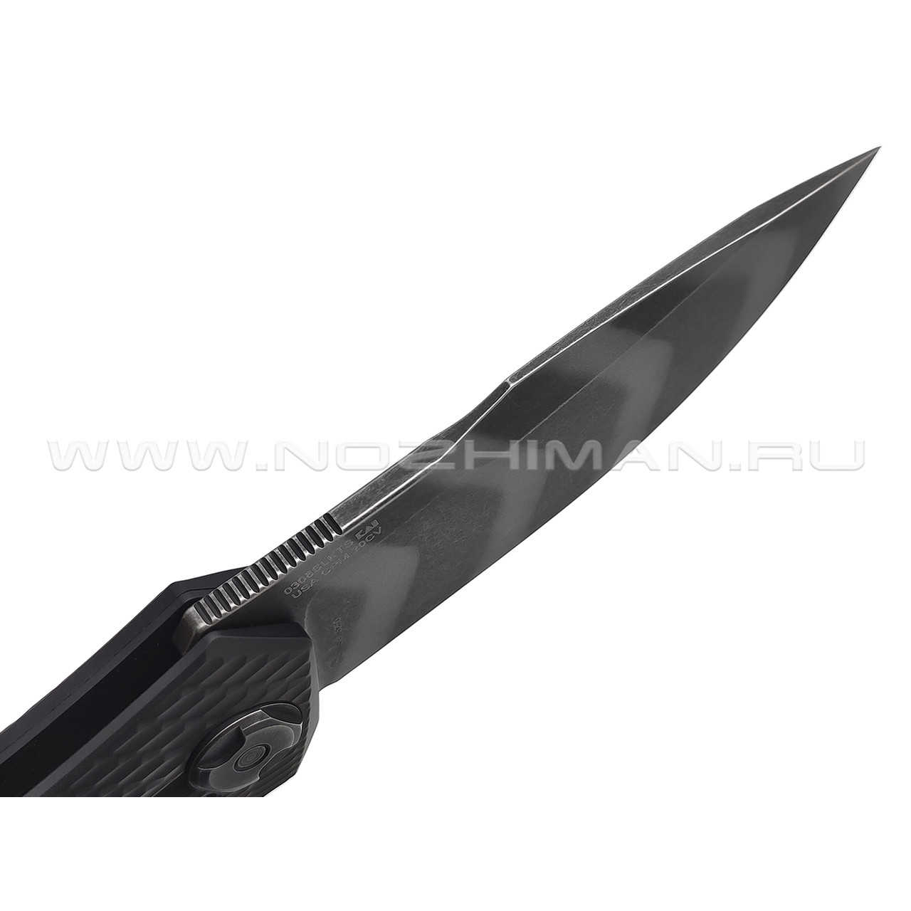 Zero Tolerance нож 0308BLKTS сталь CPM 20CV tiger stripes DLC, рукоять Titanium, G10 black