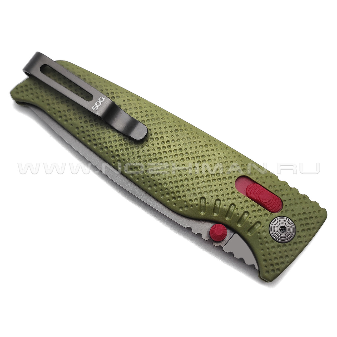 Нож SOG Altair XR 12-79-03-57 сталь Cryo CPM 154, рукоять Glass Reinforced Nylon field green