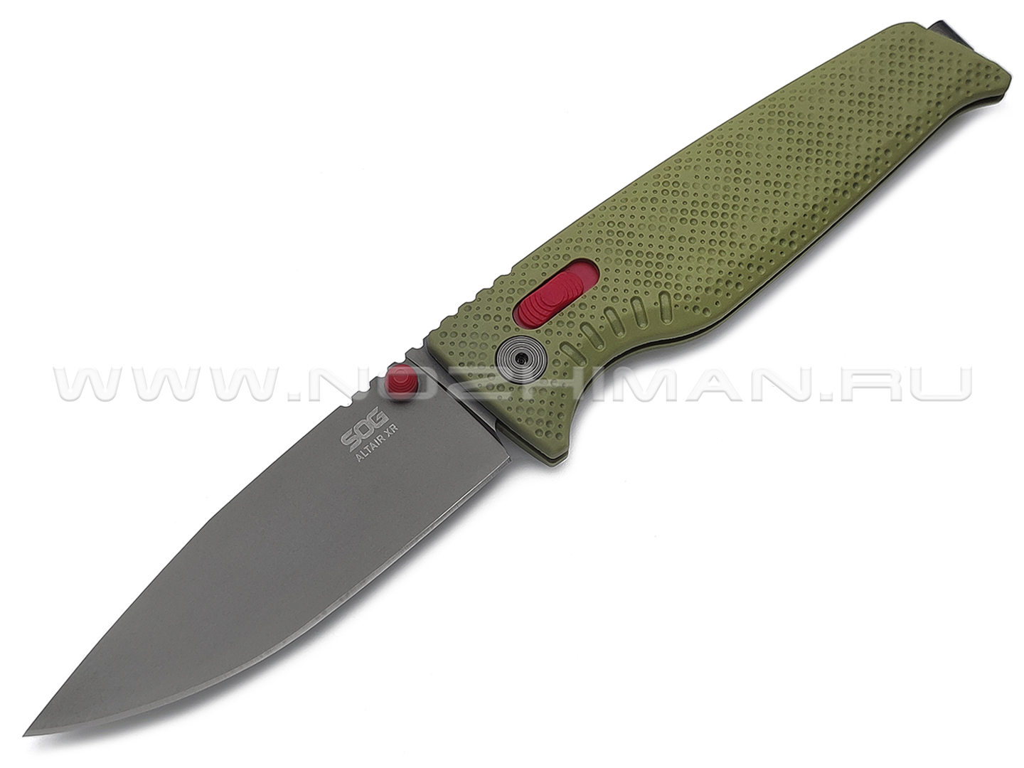 Нож SOG Altair XR 12-79-03-57 сталь Cryo CPM 154, рукоять Glass Reinforced Nylon field green