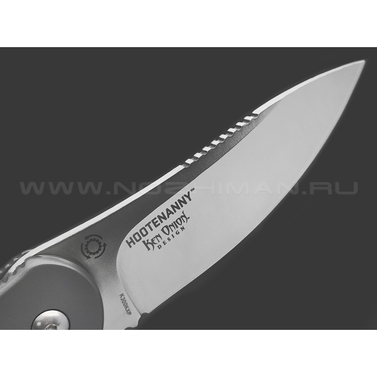 Нож CRKT Hootenanny K300KXP сталь 8Cr13MoV, рукоять Glass-Reinforced Nylon, steel