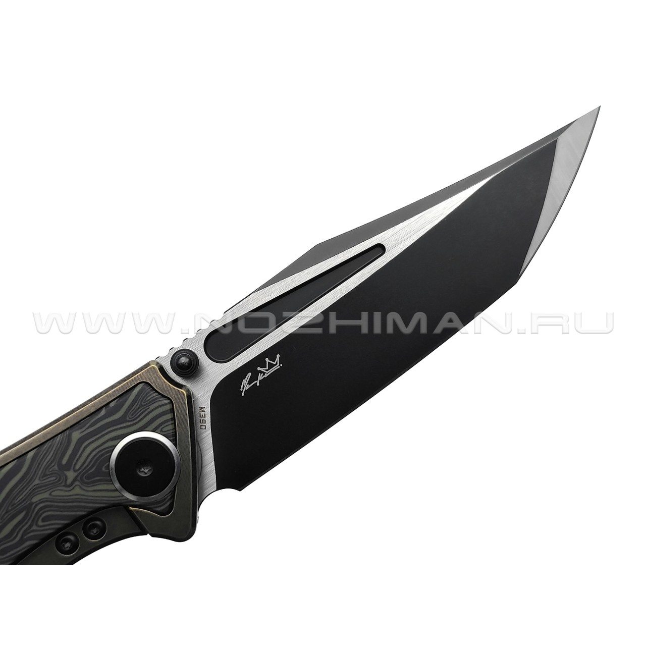 Нож Bestech Togatta BT2102E сталь M390 Satin-DLC, рукоять Titanium 6AL4V, G10