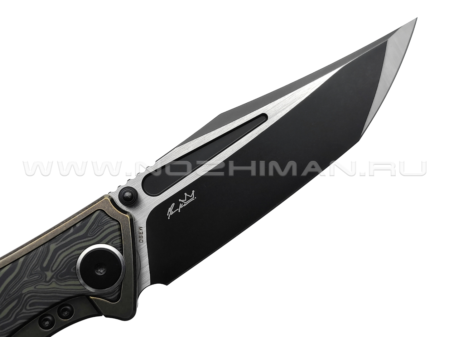 Нож Bestech Togatta BT2102E сталь M390 Satin-DLC, рукоять Titanium 6AL4V, G10