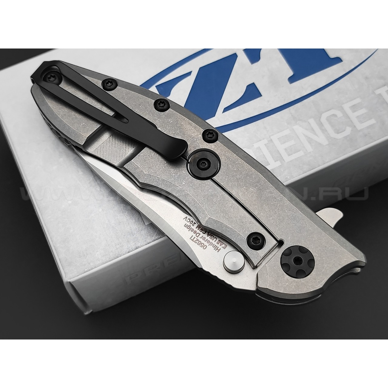 Нож Zero Tolerance 0562TI сталь CPM 20CV satin, рукоять Titanium 6AL4V