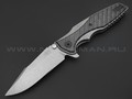 Zero Tolerance нож 0393GLCF сталь CPM 20CV stonewash, рукоять Titanium, Carbon fiber
