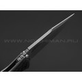 Zero Tolerance нож 0393GLCF сталь CPM 20CV стоунвош, рукоять Titanium, Carbon fiber