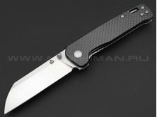 Нож QSP Penguin QS130-E сталь D2 satin, рукоять Carbon fiber