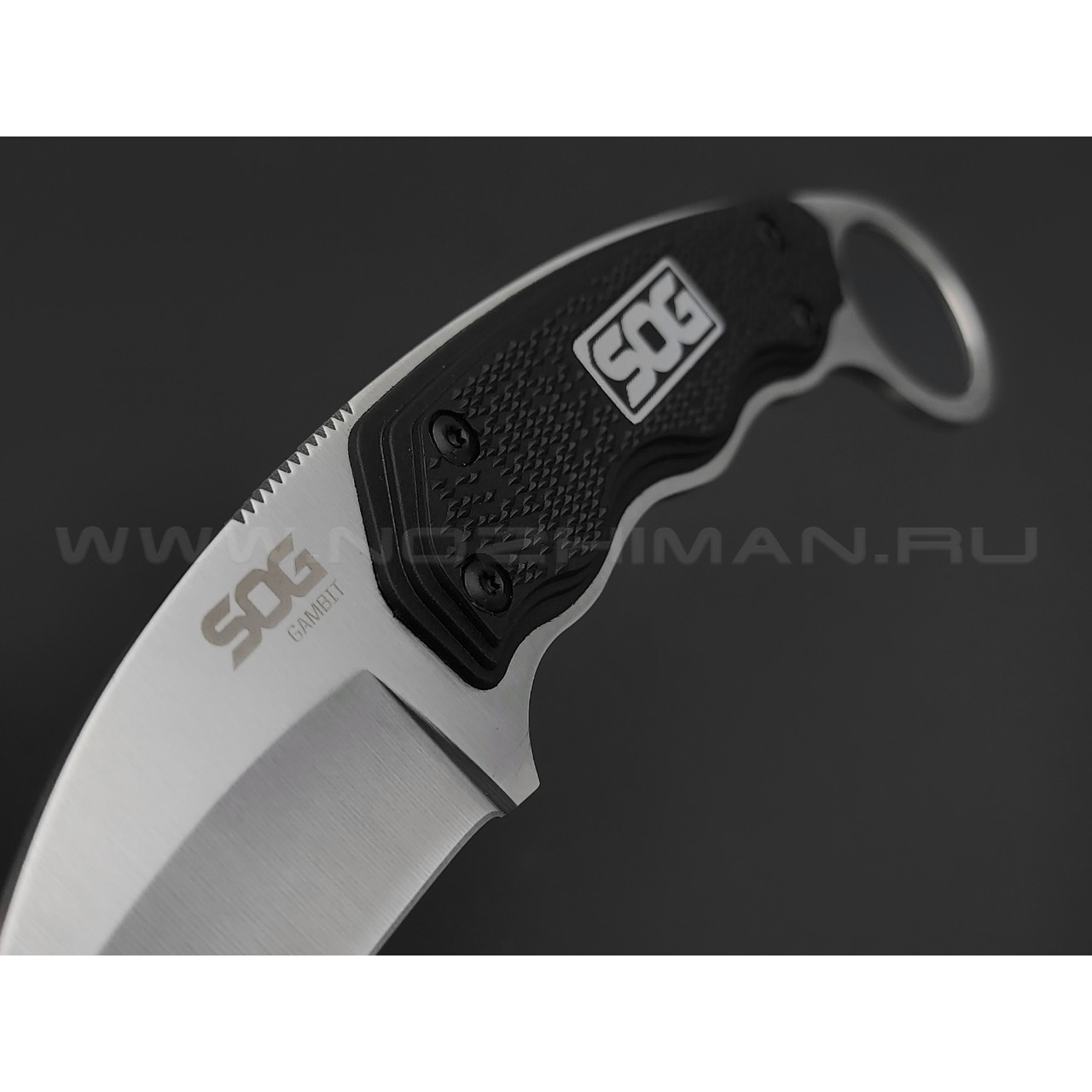 Нож керамбит SOG Gambit GB1001 сталь 3Cr13, рукоять GRN