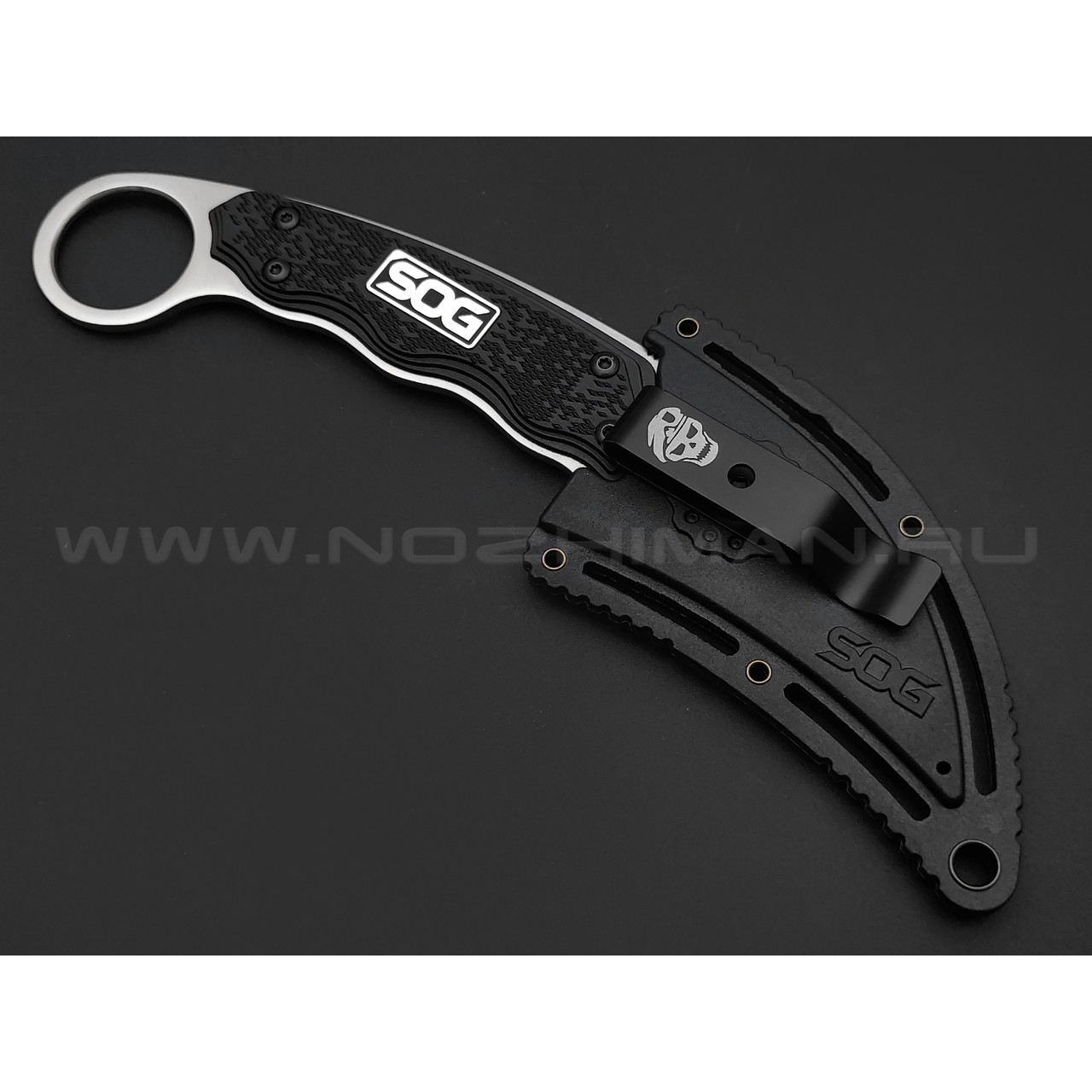 Нож керамбит SOG Gambit GB1001 сталь 3Cr13, рукоять GRN